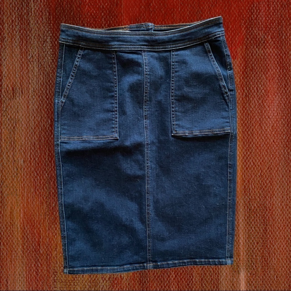 LANDS END Women’s Denim Skirt